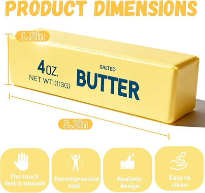 Slow Rising Dumpling Squishy Butter Squeeze Toys Pack Sensory Stress Relief Squishies Soft & Stretchy Fidget Toys for Anxiety Relief Party Favors Dumpling Squishy Butter (1pc)