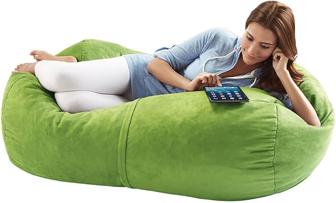 Jaxx Sofa Saxx Bean Bag Lounger, 4-Feet, Lime