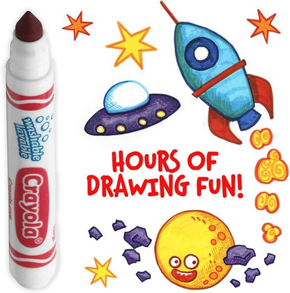 Crayola Washable Markers - Red (12ct), Kids Broad Line Markers, Bulk Markers for Classrooms & Teachers