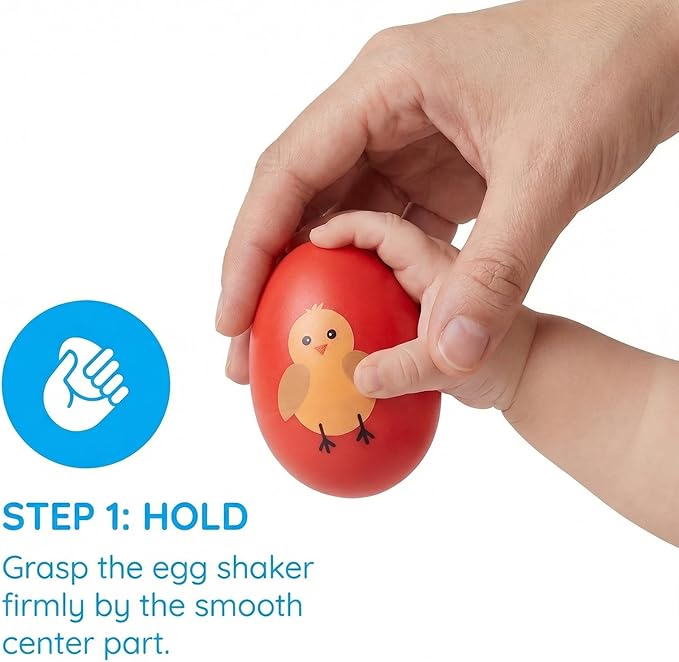 8 Pack Easter Plastic Shake Eggs Percussion Musical Maracas Easter Egg Shakers for Kids Toddlers Easter Basket Stuffers Egg Fillers Party Favors Gifts