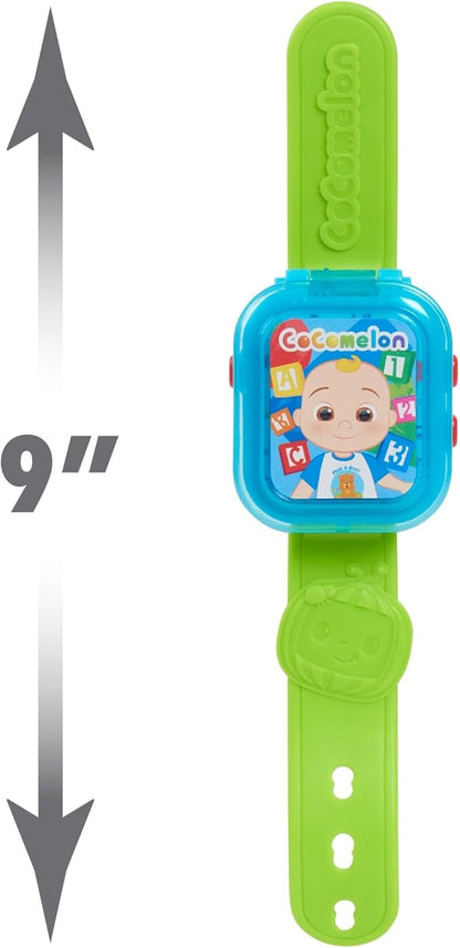 CoComelon JJ’s Learning Smart Watch Toy for Kids with 3 Education-Based Games, Alarm Clock, and Stop Watch, Kids Toys for Ages 3 Up by Just Play
