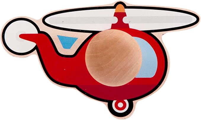 Melissa & Doug Vehicle Jumbo Knob Puzzle, Wooden Peg Puzzle for Toddlers, Educational Toy for Shape Recognition and Fine Motor Skills, Ages 1+