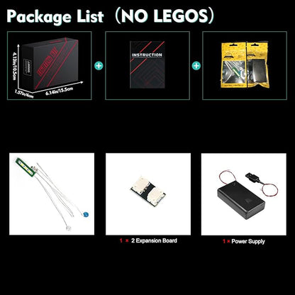 VONADO LED Light Kit Compatible with Lego Minecraft The Turtle Beach House 21254 (Lights Only, No Models) Creative Lighting Set Accessories Compatible with Lego 21254 Building Set