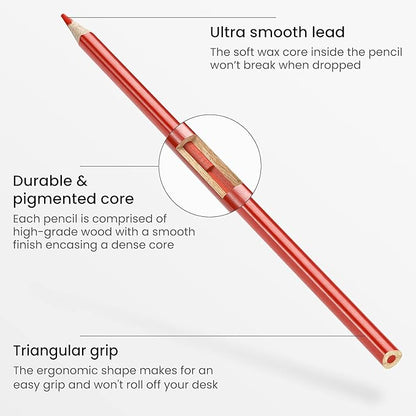 ARTEZA 48 Colored Pencils for Kids, Vibrant Colors, Triangular, Pre-Sharpened Kids Coloring Pencils for Drawing