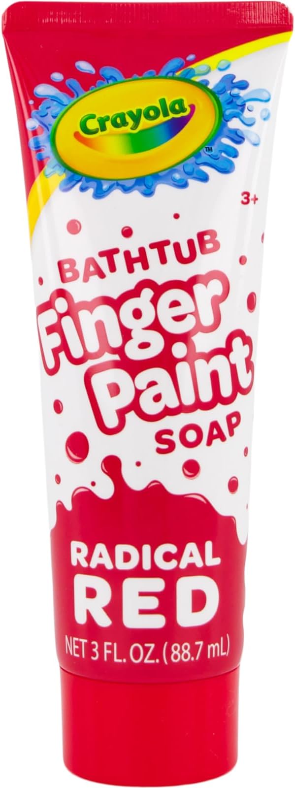 Crayola Bathtub Fingerpaint 5 Color Variety Pack, 3 Ounce Tubes (Bluetiful Blue, Screamin' Green, Radical Red, Flamingo Pink, Royal Purple) Color Your Bath Easily Washable Finger Paints