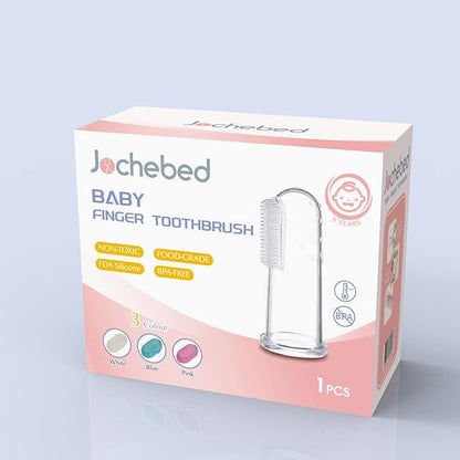 Jochebed Baby Finger Toothbrush for Training Teething - Infant & Toddles & Lids Teeth Brush Soft Babies Toothbrushes Oral Cleaning Massager to Train Your Child Healthy Oral Habits -3 PCS