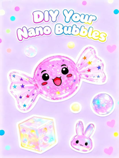 Nano Tape Bubble Kit for Kids, Nano Tape Squishy Maker Making Kit, Arts and Crafts Toys, Birthday Toys Gifts for 4 5 6 7 8 9 10 11 12 Year Old Girls Girl, Kids Toys for Girls 4-6 6-8 7-8 8-10 10-12