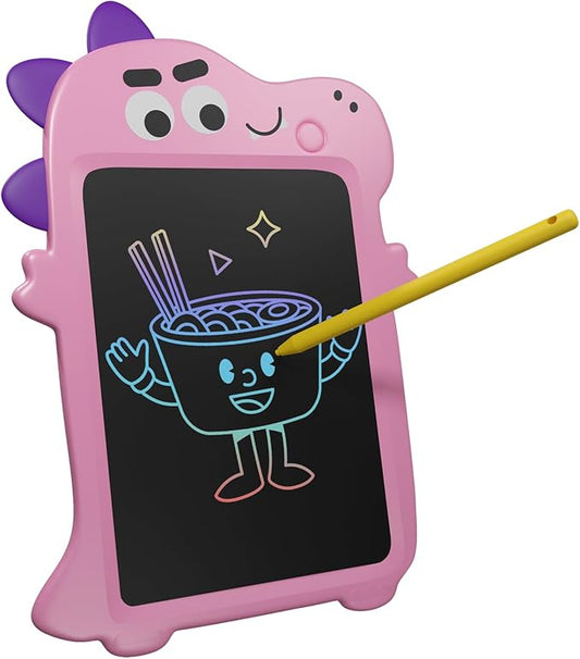Drawing Writing Tablet, Easel for Kids, Toddlers Drawing Toy Educational Learning Drawing Pad Doodle Board for Toddlers 3-12 Year Old Girls Boys(Pink)
