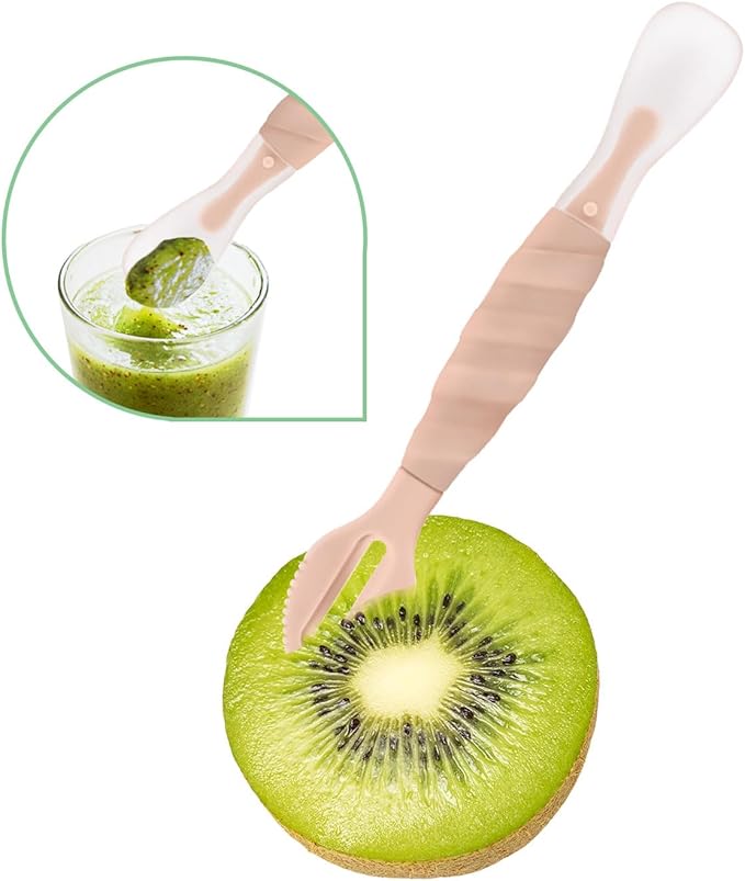 Baby Silicone Food Spoon (Rose pink)