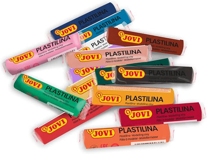 Jovi Plastilina Modeling Clay; Box of 15, 14.1 GMS