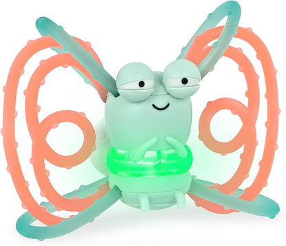 B. toys – Sensory Teether – Glowing Firefly Toy – Light-up Baby Toys – Interactive Teething Toy for Babies – 3 Months + – Spark Buddy
