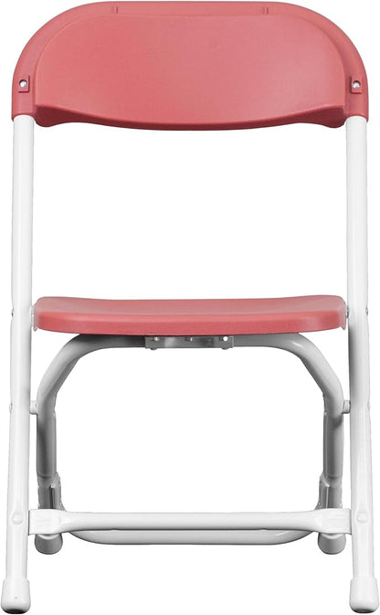 Flash Furniture Timmy 10 Pack Kids Burgundy Plastic Folding Chair