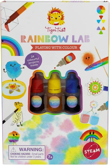 Tiger Tribe Rainbow Lab – Take Along Art and Science Kit - Learn About Color - Magnetic Storage Case - Ages 7+ - 60635