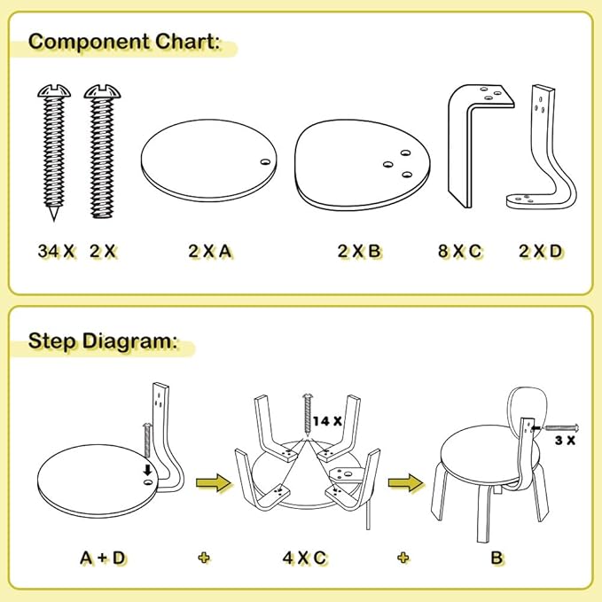 iPlay, iLearn 2 PCS Wooden Kids Chair Sets, Natural Hardwood 2 Cow Animal Children Chairs, Furniture Set for Toddlers Kids Boys Girls, Stackable for Playroom, Nursery, Preschool, Kindergarten
