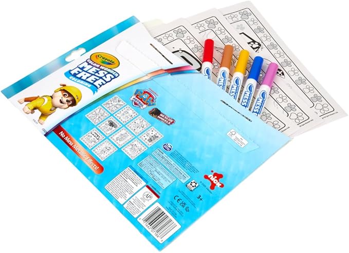 Crayola PAW Patrol Color Wonder Mess Free Coloring Set, Metallic Markers & Paper, PAW Patrol Toys, Toddler Coloring Kit, Travel Activity, Gift for Kids, 3+