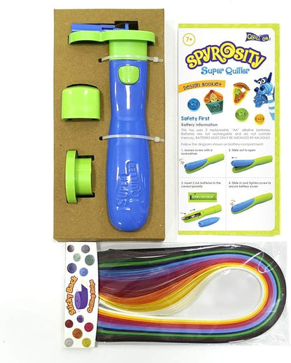 Quill On Spyrosity Super Quiller with Electric Quilling Tool | Paper Quilling Kit | Crafts for Girls Ages 8-12 | Craft Kit | 8 Year Old Girl Birthday Gift