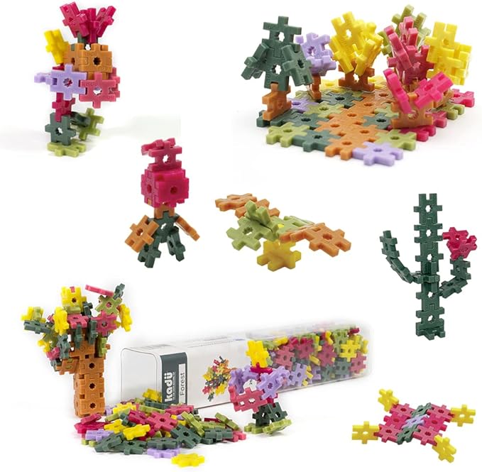 KADU Forest 250 Piece Set - STEM/STEAM Building + Construction Toy, for Open + Imaginative Play Ages 5+