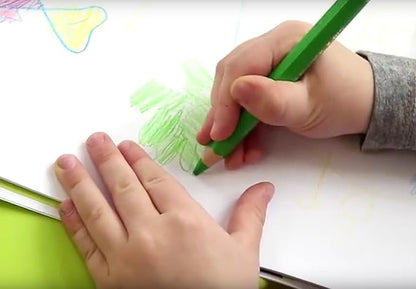 JOLLY X-Big Jumbo Colored Pencils; Set of 24 (2-pack of 12), Perfect for Special Needs, Art Therapy and Early Learners, Multicolor