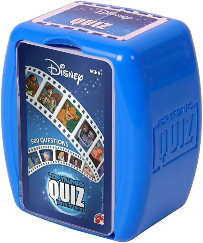 Top Trumps Disney Classic Quiz Game, 500 questions to test your knowledge and memory on Frozen, Bambi, Encanto and Ralph breaks the Internet, educational gift for ages 6 plus