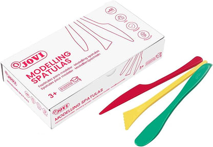 Jovi - Bulk Modeling Tools, Schoolpack, Plastic Can with 48 Sculpting Tools (3 Models x 16 Pieces Each), Back to School Supplies for Teachers, Ideal for Modeling Clays