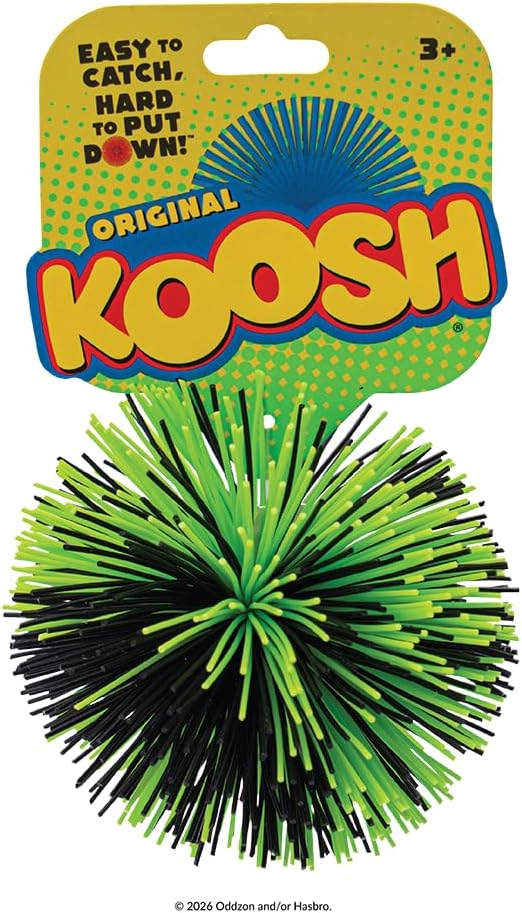 Koosh Balls 3 inch, Single Assorted Color - Kids Outdoor Toys, Beach Toys, Kids Games, Outdoor Games for Adults and Family, Outdoor Games for Kids, Kids Toys, Fidget Toys for Kids, Ages 3+