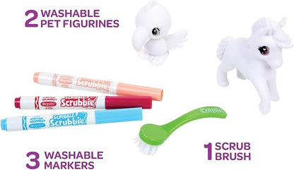 Crayola Scribble Scrubbie Safari 2 Pack Animal Toy Set Age 3+