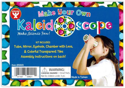 Hygloss Products Kaleidoscope Kit For Kids - Make Your Own Kaleidoscopes - 6-3/4 x 1-3/8 Inches, 1 Pack