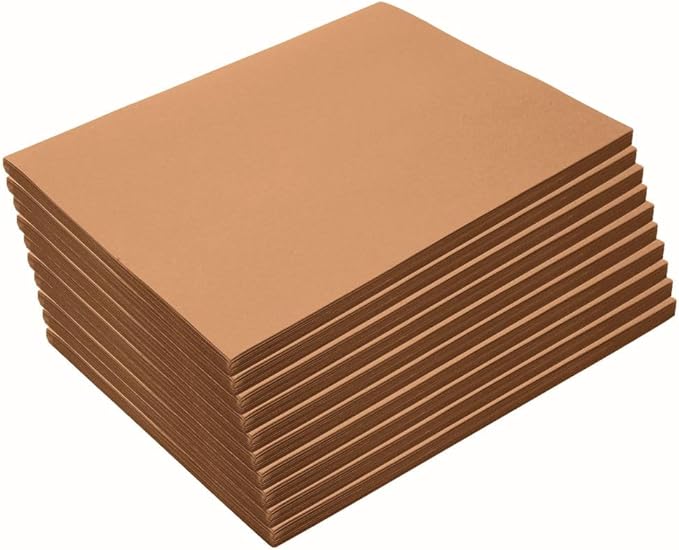 Construction Paper,Light Brown,9 inches x 12 inches,500 Sheets,Heavyweight Construction Paper,Crafts,Art,Kids Art,Painting,Coloring,Drawing,Creating,Paper,Art Project,All Purpose