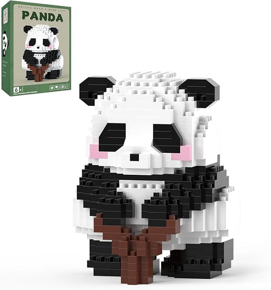 Mini Building Blocks- Standing Panda, Party Favors- Micro Blocks Panda Toy for Kids 6 7 8 9 10+, Mini Blocks Building Sets for Adults, Easter/Birthday for Boys and Girls(509PCS)