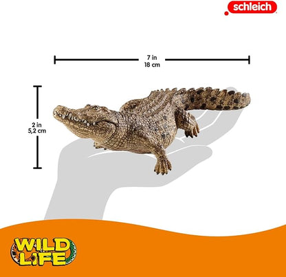 Schleich Wild Life, Realistic Wild Animal Toy for Boys and Girls, Crocodile Toy Figurine with Movable Jaw
