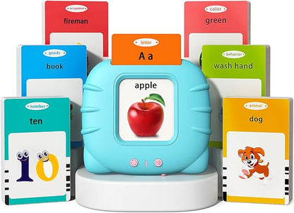 Kidzdo Pocket Speech Therapy Toys for Toddler - 254 Sight Words Talking Flash Cards with Music, Montessori Toys, Learning Educational Teaching Gifts for Ages 2 3 4 5 Years Old Boys and Girls