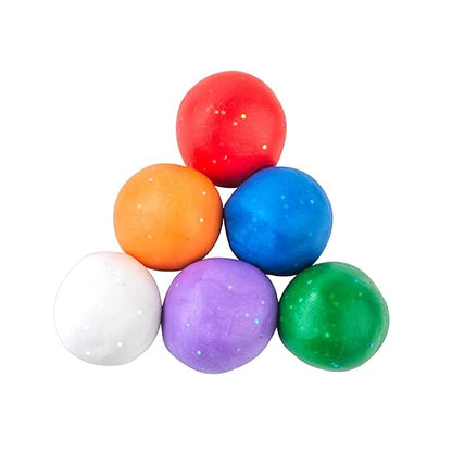 Colorations 36 Wheat & Gluten Free Glitter Dough - 6 Colors (2 oz Each)