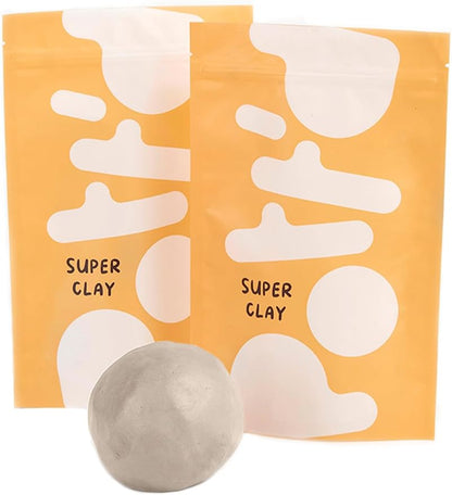 Pott'd Extra Pack of Premium Air-Dry Clay (1kg) - Pottery for Beginners, Air Dry Modelling Clay, Adult Pottery Kit