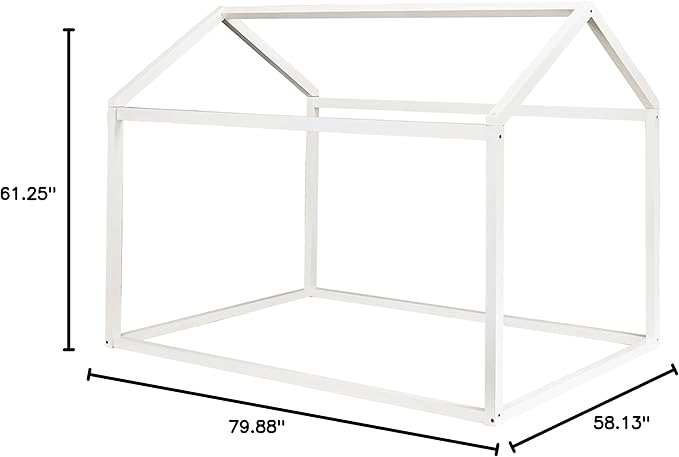 Signature Design by Ashley Flannibrook Contemporary House Bed Frame, Full, White