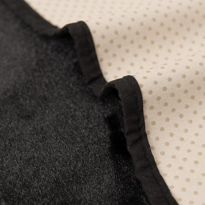 RBSC Home Waterproof Faux Fur Recliner Covers - Black Antislip Recliner Chair Slipcover Faux Rabbit Plush Furniture Protector with Elastic Straps for Kids, Dogs, Pets