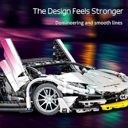 Mesiondy Building Blocks Toys Adults Kits, 1:14 MOC Building Set Sports Raceing Car Model for Boys Age 12-16 8-14，(1337 Pieces)