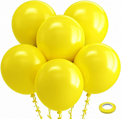 Bezente Yellow Balloons 18 Inch - 30 Pack Large Thick Yellow Balloons Big Round Yellow Latex Balloons for Bridal Shower Birthday Sunflower Theme Party Decorations