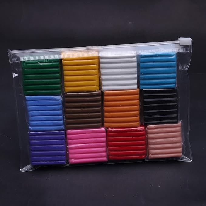 EDIFON Polymer Clay, 12 Colors DIY Modeling Clay, Oven Bake Clay, Ideals DIY Gift for Kids