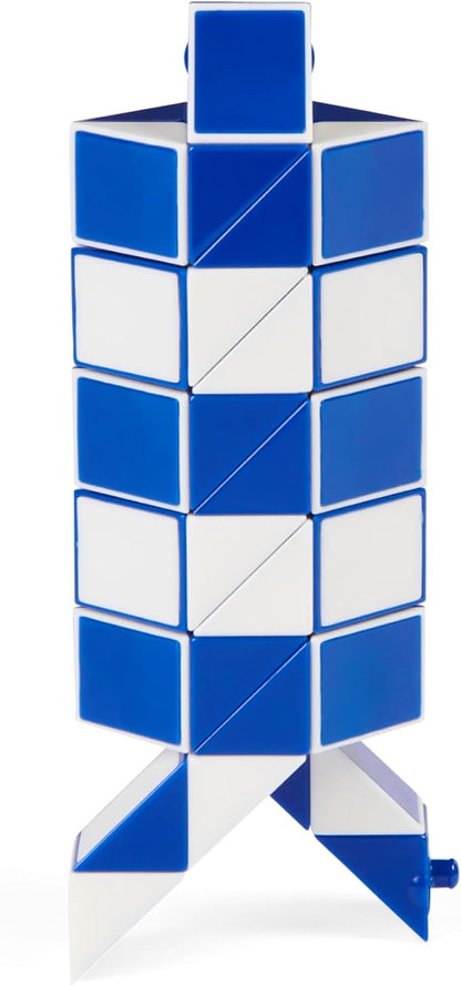 Rubik’s Connector Snake, Two-Pack Cubes 3D Puzzle Game Stress Relief Fidget Toy Activity Cube Travel Game Gift Idea, for Adults & Kids Ages 8 and up