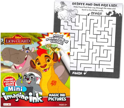 Imagine Ink Coloring Book Set for Toddlers Kids - 3 Magic Ink Books Featuring Paw Patrol, Thomas the Train, Lion Guard with Invisible Ink Pens and Stickers (Mess Free Coloring)