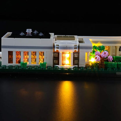 BRIKSMAX Led Lighting Kit for Architecture The White House - Compatible with Lego 21054 Building Blocks Model- Not Include The Lego Set