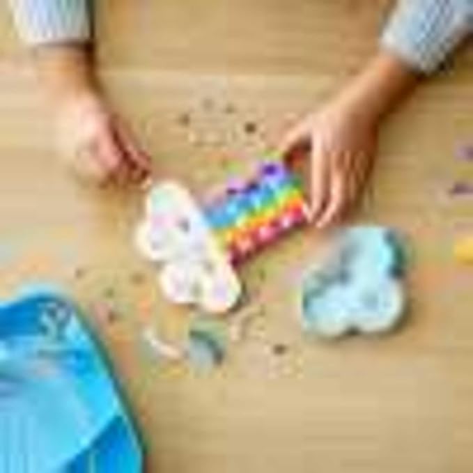 LEGO DOTS Rainbow Jewelry Stand 41905 DIY Craft Decorations Kit, A Fun Toy for Kids who Like Creating Arts and Crafts Bedroom Decor Accessories (213 Pieces)