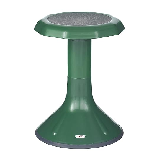 ECR4Kids ACE Active Core Engagement Wobble Stool, 18-Inch Seat Height, Flexible Seating, Green