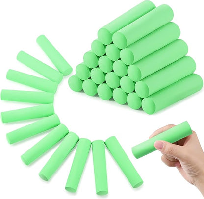 Fulmoon 40 Pcs Jumbo Sidewalk Chalk for Kids Outdoor Art Non Toxic Large Washable Street Chalk for Adults Drawing Painting Graffiti Classroom(Fruit Green,Round Style)