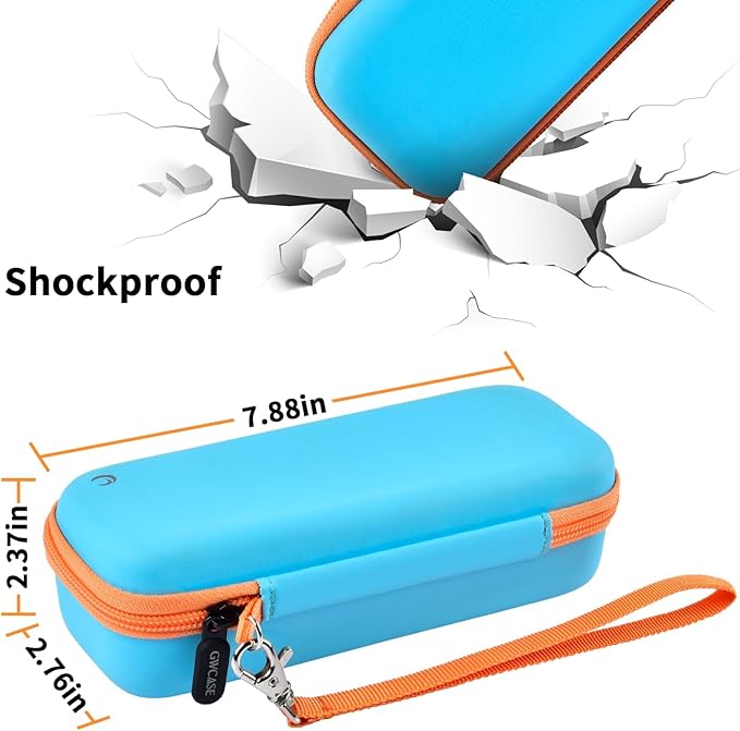 GWCASE Case Compatible with 3Doodler Start+ Essentials for 3D Pen Set for Kids, Storage Organizer Carrying Holder Fit for Printing Pens, Plastic Refill Blister, Micro-USB Charger (Box Only) -Blue