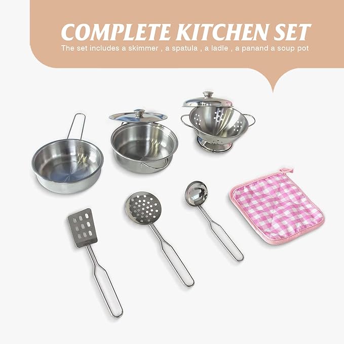 TaoHFE Kids Kitchen Playset,White Play Kitchen Sets for Kids Ages 4-8 Boys Gift Girl Toddler Kitchen Set for Kids Kitchen Playset with Lights & Sounds Wooden Toy Kitchen Playset Gift Kids Kitchen Set