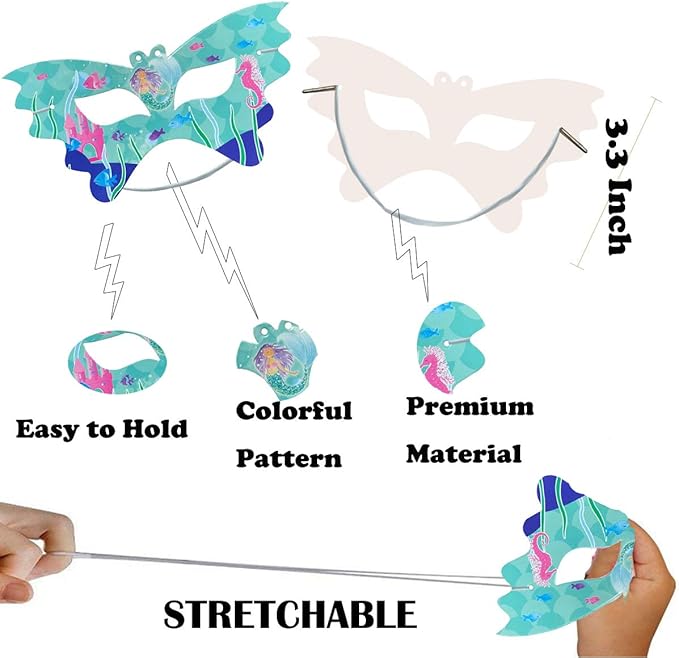 84PCS Unicorn Party Favors for Kids Girls, Unicorn Party Supplies Birthday Decorations w/Unicorn Mask, Headband, Bracelet, Keychain, Tattoos, Colorful