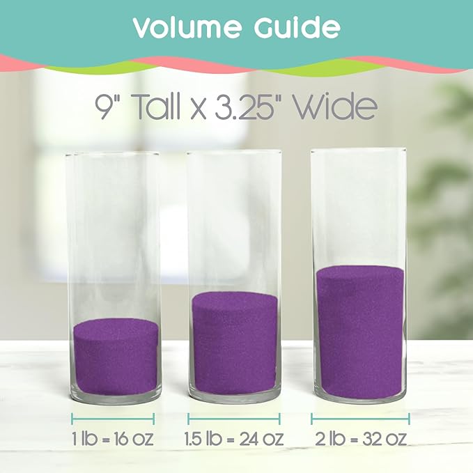 Sandsational Sparkle Wisteria Purple Unity Sand, 1 LB (16 oz), Colored Sand for Weddings, Vase Filler, Home Décor, Craft Sand, Aquarium Sand, and More
