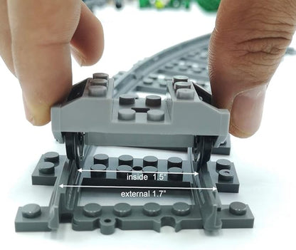 City Train Tracks Non-Powered City Railroad 24pcs Compatible Major Brands Building Block Toy Gifts