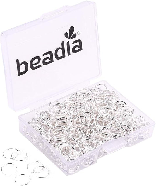 Open Jump Rings Sliver 0.8x8mm 300pcs for DIY Jewelry Making Supplies